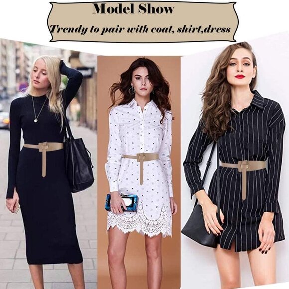 Women\'s Genuine Leather Waist Belt for Jeans Dress Jumpsuit Fashionably Versatil main image 4